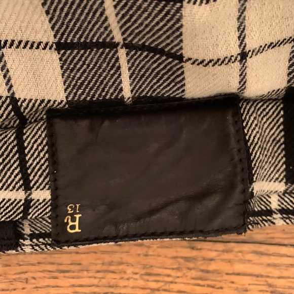 R13 Veder plaid with leather pant - Picture 7 of 9